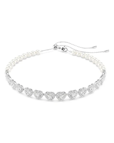 Ariana Grande Crystal Heart Halo Tennis Choker Necklace, 11.75-17.375"