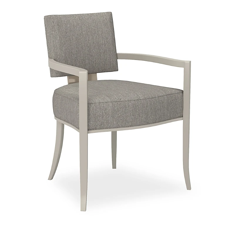 Caracole Reserved Seating Arm Chair - Warm Gray