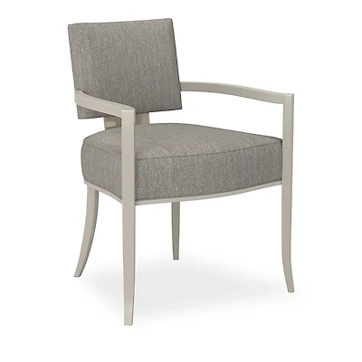 Caracole Reserved Seating Arm Chair - Warm Gray