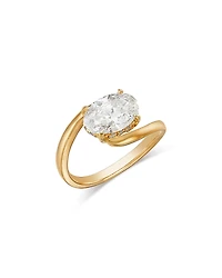 Bloomingdale's Fine Collection Certified Lab Grown Diamond Oval Solitaire Ring