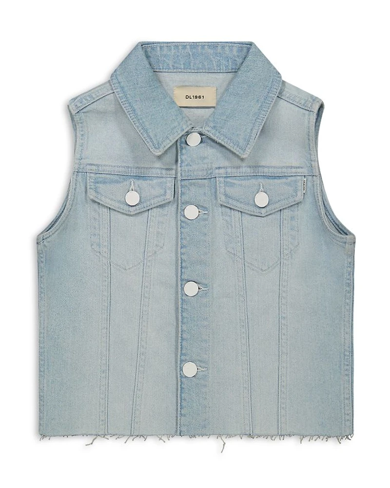 Girls' Manning Distressed Denim Vest - Big Kid
