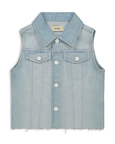 Girls' Manning Distressed Denim Vest - Big Kid