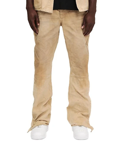 Relaxed Fit Snap Carpenter Jeans Khaki