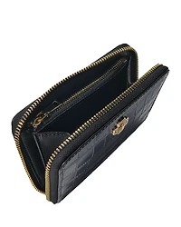 Croc Embossed Leather Wallet