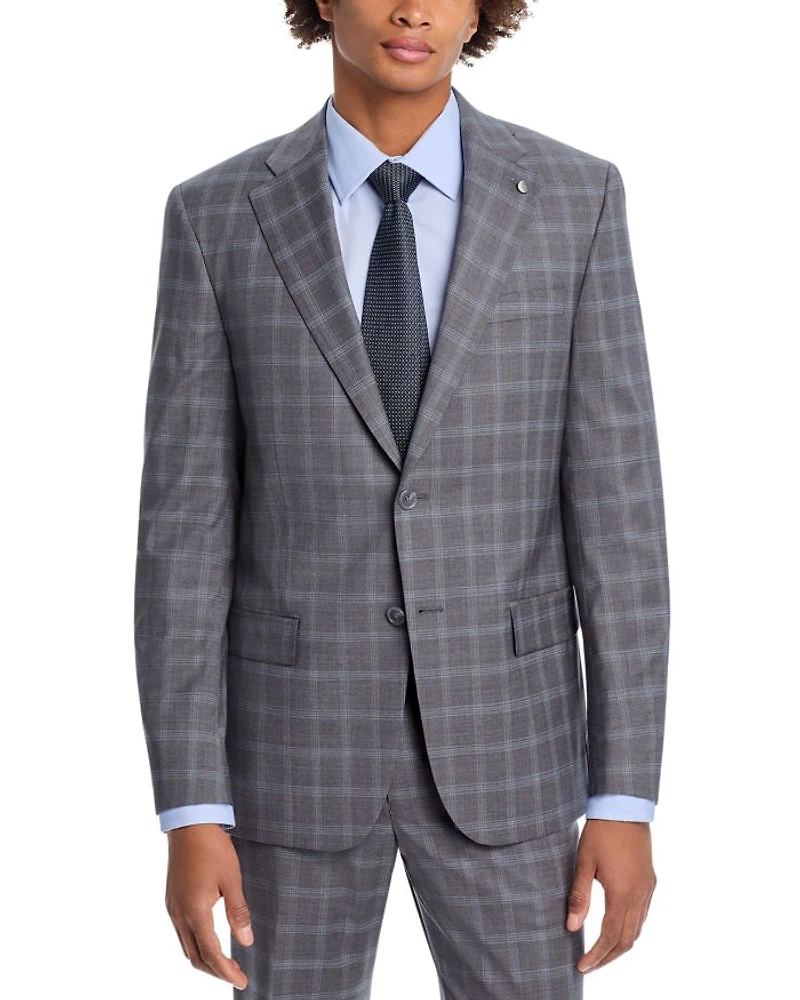 New York Plaid Regular Fit Suit