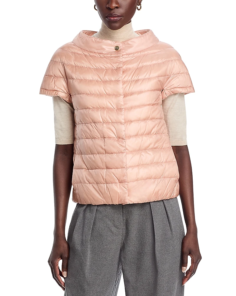 Herno Iconico Greta Cap Sleeve Puffer Coat