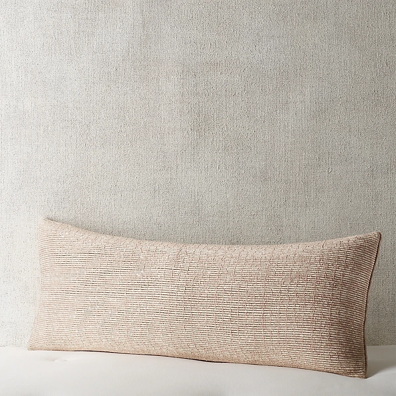 Hudson Park Collection Diamond Facets Corded Decorative Pillow, 14 x 36 -Exclusive