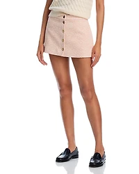 Frame Tweed Mini Skirt