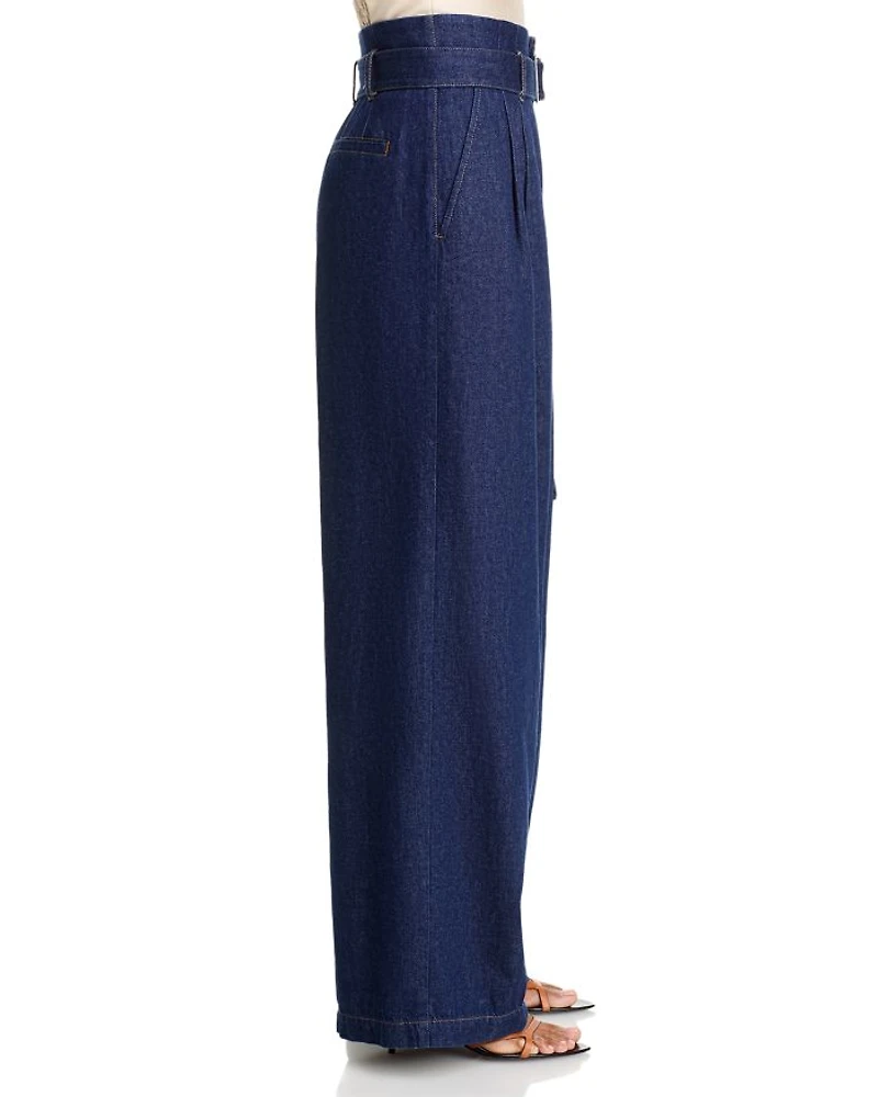 The Paper Bag High Rise Trouser Jeans Rinse