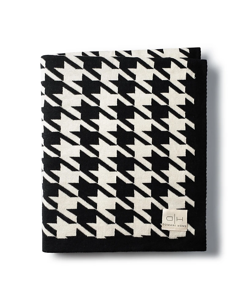 Domani Home Houndstooth Throw Blanket
