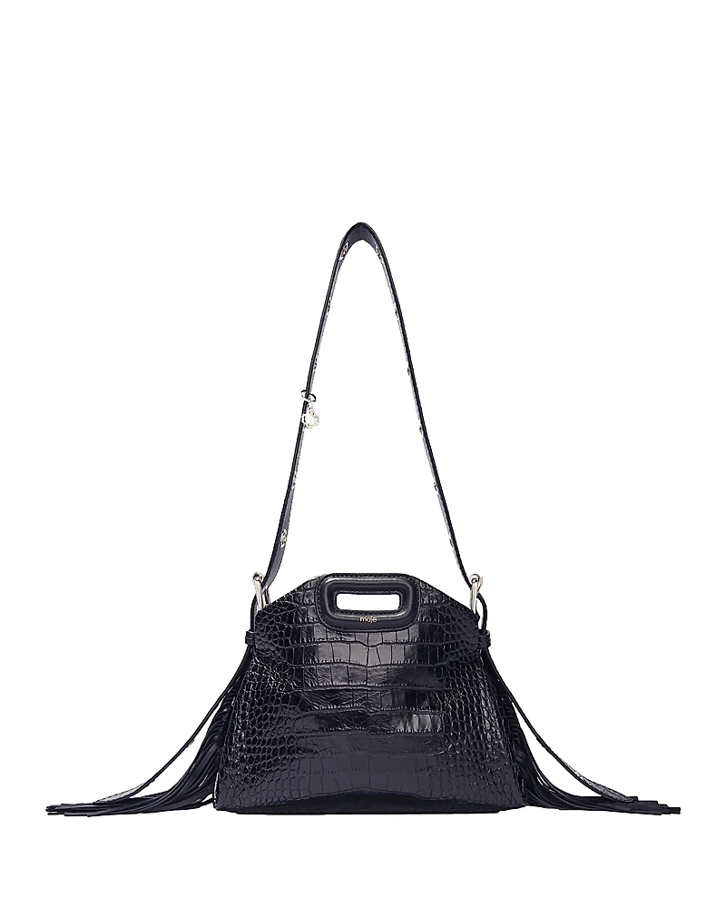 Maje Miss M Mini Embossed Leather Bag