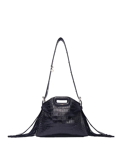 Maje Miss M Mini Embossed Leather Bag