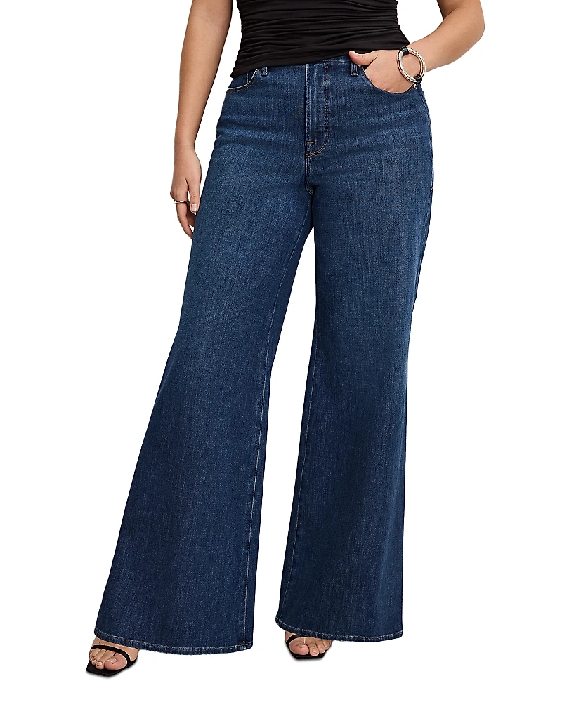 Good American Waist Palazzo Jeans