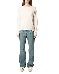 Cici Star Patch Cashmere Sweater