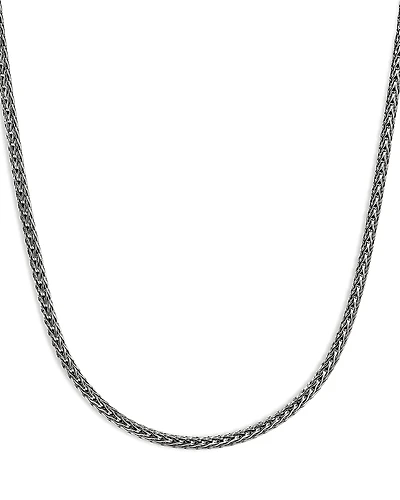 John Hardy Sterling Silver Chain Icon Mini Necklace, 22