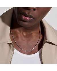 Sterling Silver Chain Box Link Necklace
