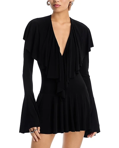 Norma Kamali Bodysuit Mini Dress