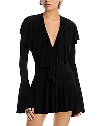 Norma Kamali Bodysuit Mini Dress