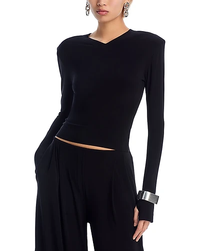 Norma Kamali Long Sleeve Top