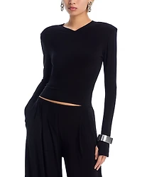 Norma Kamali Long Sleeve Top