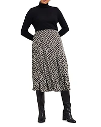 Roxanne Geometric Print Skirt
