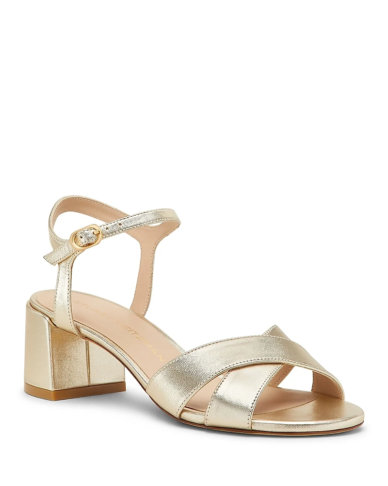 Stuart Weitzman Women's Dayna Block 50 Sandals
