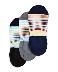 Paul Smith Stripe No Show Socks, Pack of 3
