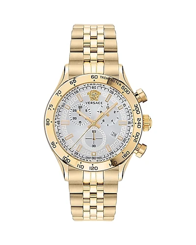 Versace Hellenyium Chronograph Bracelet Watch, 44mm