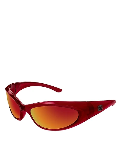 Balenciaga Sporty B Cat Eye Sunglasses, 70mm
