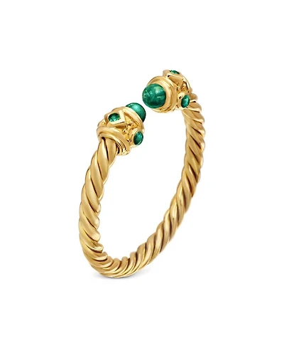 18K Yellow Gold Renaissance Emerald Ring