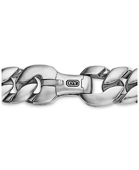 Men's Curb Chain Bracelet Sterling Silver, 11.5mm