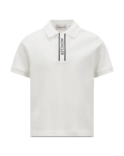 Moncler Boys' Logo-Trimmed Cotton Piquet Polo Shirt - Big Kid
