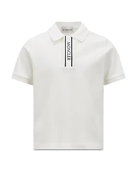 Moncler Boys' Logo-Trimmed Cotton Piquet Polo Shirt - Big Kid