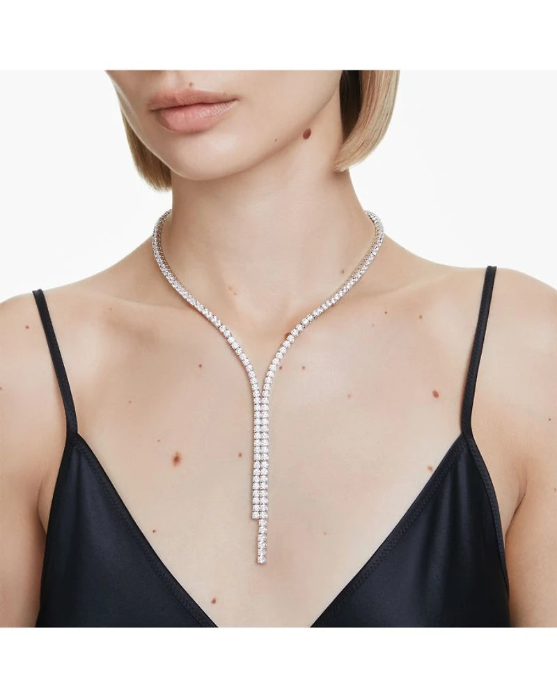Matrix Crystal Y Necklace, 14-17"