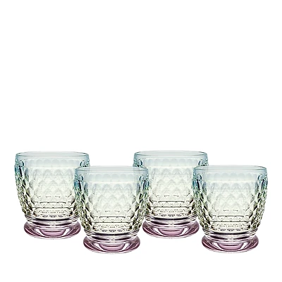 Villeroy & Boch Boston Pearl Crystal Double Old Fashioned Glasses, Set of 4