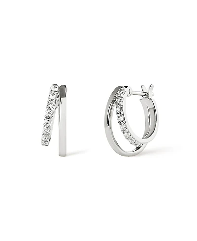 Ana Luisa Toda Silver Double Hoop Earrings