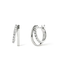 Ana Luisa Toda Silver Double Hoop Earrings