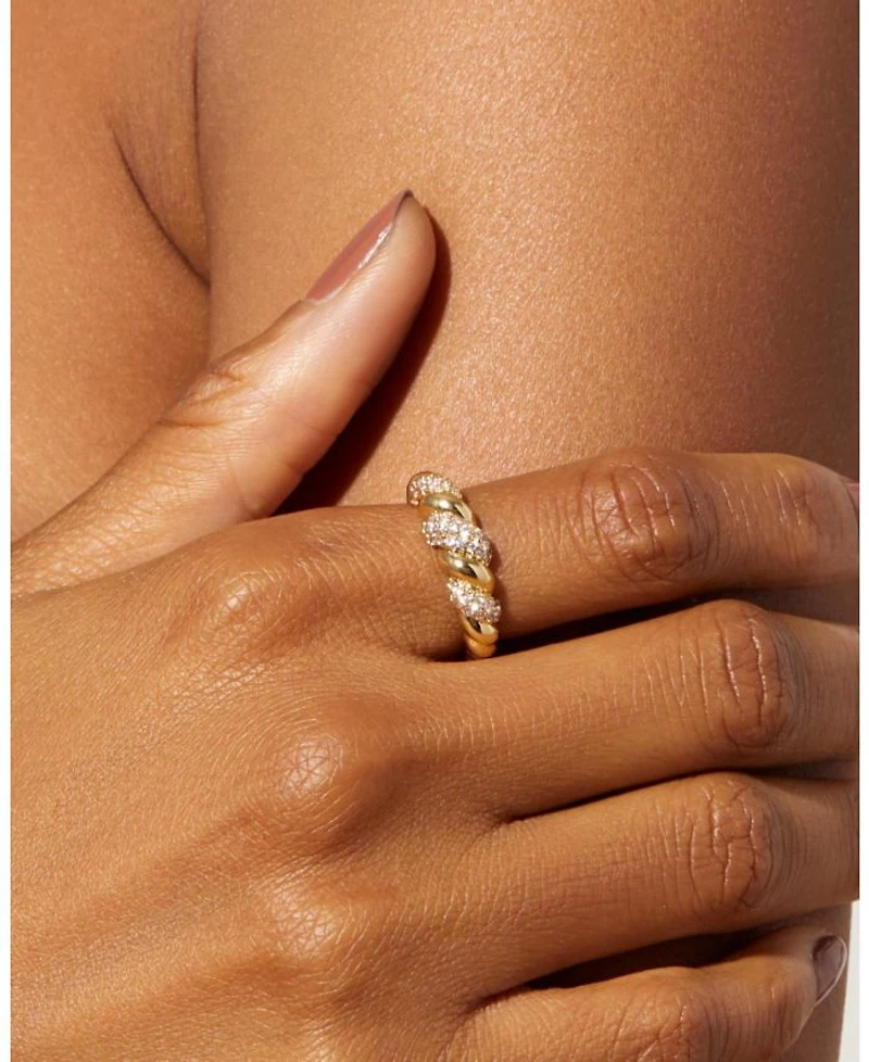 Rope Pave Ring