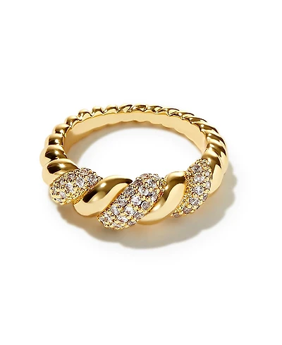 Ana Luisa Rope Pave Ring