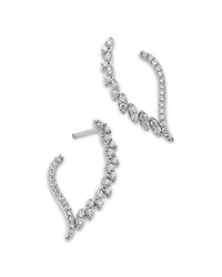 Diamond Drop Earrings in 14K White Gold, 0.50 tcw