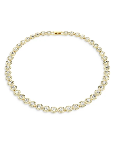 Swarovski Una Angelic Crystal Tennis Necklace, 14.875-16.125