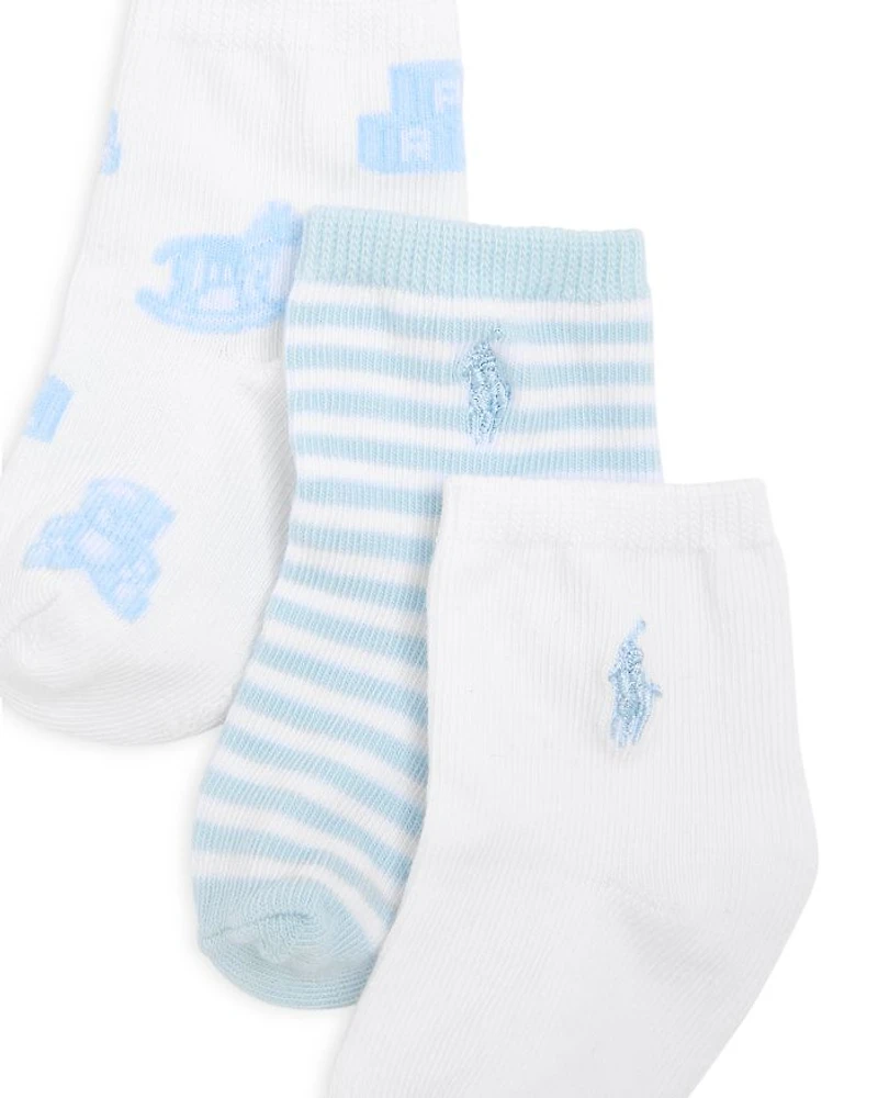 Essential Tossed Bear Socks, Pack of 3 - Baby