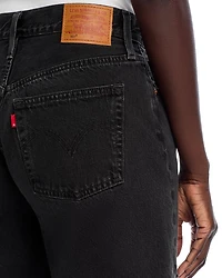 501 Mid Thigh Denim Shorts Lunar Black