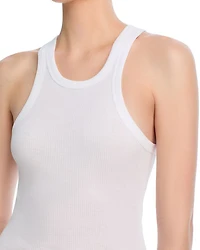 Ribbed Knit Racerback Tank Dress