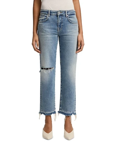 Calie Straight Ankle Jeans Shore Break