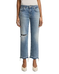 Calie Straight Ankle Jeans Shore Break
