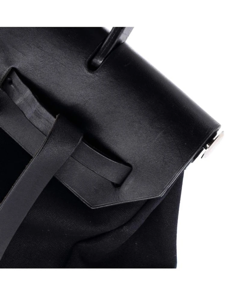 Herbag A Dos Zip Backpack Toile and Leather