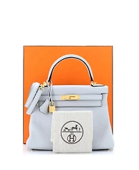 Kelly 28 Handbag Clemence with Gold Hardware