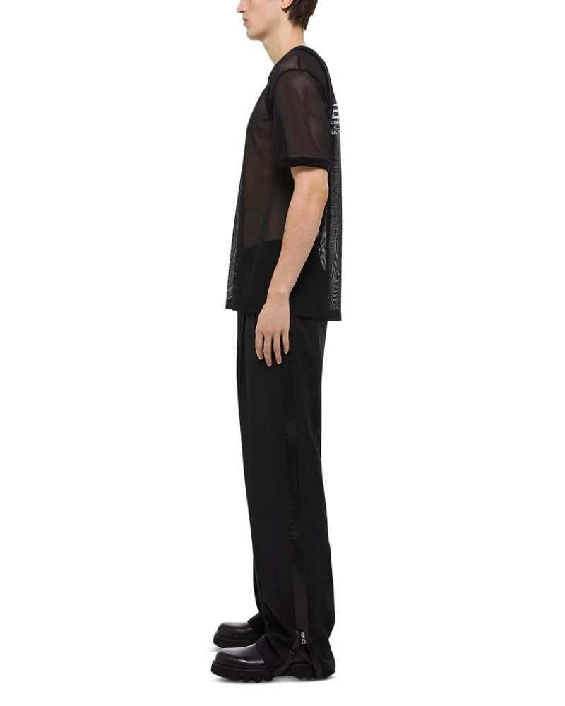 Short Sleeve Logo Mesh Tee