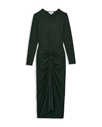 Ginny Plain Ruched Jersey Dress
